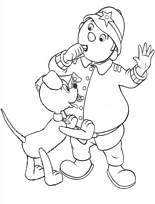 coloriage zin saute sur le gendarme